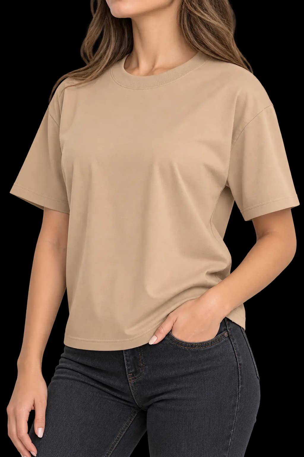 Camiseta Algodón Oversize Mujer
