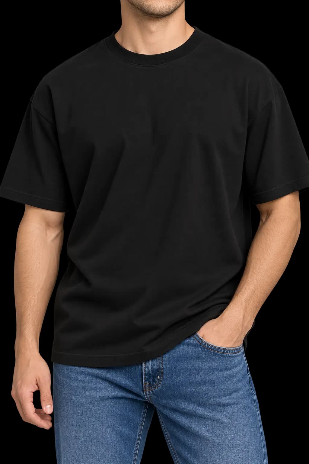 Camiseta Algodón Oversize Hombre